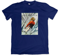 Remera cine poster rocketeer azul marino