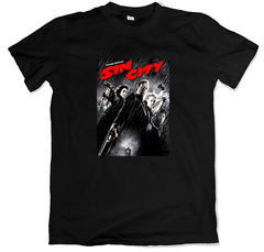 Remera cine poster sin city negra