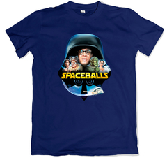 Remera cine spaceballs parodia de star wars azul marino