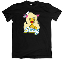 Remera los simpson stacy malibu negra