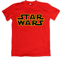 remera cine clásico star wars la guerra de las galaxias roja