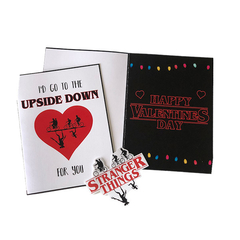 Tarjeta san valentín series netflix stranger things