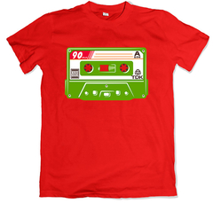 Remera retro argentino cassette tdk verde