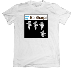 Remera los simpson los borbotones the be sharps blanca