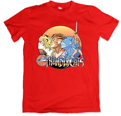 Remera dibujos animados retro thundercats roja