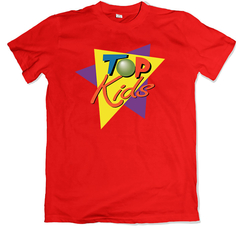 Remera retro argentino top kids roja