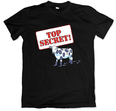 Remera de autor maia debowicz top secret negra