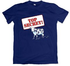 Remera de autor maia debowicz top secret azul marino