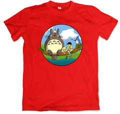 Remera animé studio ghibli mi vecino totoro roja