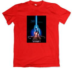 Remera cine poster disney tron rojo