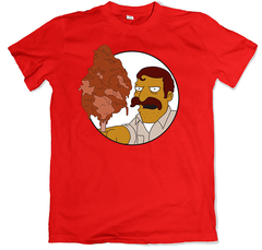 Remera los simpson klav kalash vara vara roja