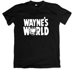 Remera cine wayne's wolrd negra