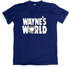 Remera cine wayne's wolrd azul marino