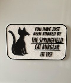 Imán en impresión 3d los simpson el gato de springfield
