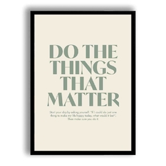 CUADRO DO THE THINGS THAT MATTER