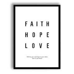 CUADRO FAITH HOPE LOVE