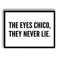 CUADRO THE EYES CHICO THEY NEVER LIE