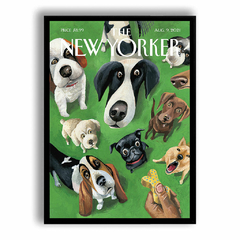 CUADRO THE NEW YORKER DOGS