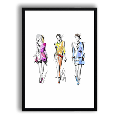 CUADRO MODA SKETCH - comprar online