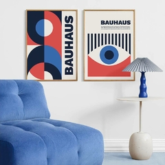 SET DE 2 CUADROS BLUE BAUHAUS