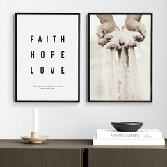 SET DE 2 CUADROS FAITH