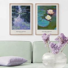 SET DE 2 CUADROS WATER LILIES