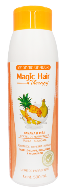 ACONDICIONADOR MAGIC HAIR ANTI CAÍDA BANANO Y PIÑA