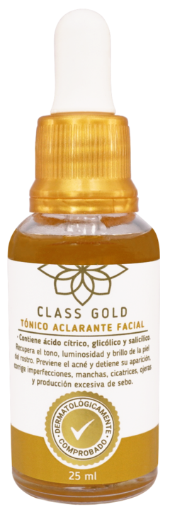 KIT ANTI-MANCHAS CLASS GOLD DERMO ACLARANTE CORPORAL + TÓNICO ACLARANTE FACIAL + MUESTRA GRATIS AGUA MICELAR - comprar online