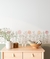 Adesivo de parede raminhos e flores