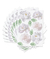 Adesivo floral aquarela branca mini PR0168