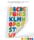 Adesivo Educativo Alfabeto - grande AM703 - comprar online