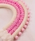 Enfeite de porta Macramê Arco-íris rosa e cru MAC003 - comprar online