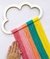 Placa decorativa Nuvem com fios candycolors - comprar online