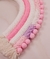 Enfeite de porta Macramê Arco-íris rosa e lilás MAC004 - comprar online