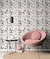 Papel de Parede Terrazzo color rosa - comprar online