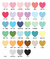 adesivo coração com cores personalizadas