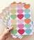 Adesivo coração colorido PR0100 - Decoração infantil | Loja Printme