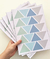 Adesivo de Triângulo azul, cinza, verde e turquesa PR0121 - loja online