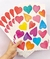 Adesivo coração colorido aquarela transparente PR0128 na internet