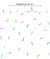 Adesivo confete colorido pastel PR0130 - Decoração infantil | Loja Printme
