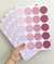 Adesivo infantil bolinha paleta rosê PR0132 - Decoração infantil | Loja Printme