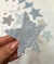 Adesivo estrelas rabiscadas azul e cinza PR0157 - Decoração infantil | Loja Printme