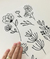 Adesivo de parede raminhos floral transp PR0165 - comprar online