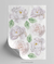 Adesivo floral aquarela branca mini PR0168 - Decoração infantil | Loja Printme