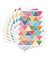 Adesivo de Triângulo colorido PR0184 - Decoração infantil | Loja Printme
