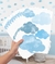 Adesivo nuvem azul aquarela sortida PR0188 - Decoração infantil | Loja Printme