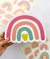 Placa de parede mdf quarto infantil arco-íris colorido candycolors