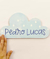 Placa decorativa Nuvem com nome PR0743 - loja online
