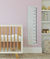 régua medidora infantil quarto bebe rosa