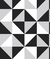 Papel de Parede Azulejo Geométrico Preto e Branco na internet